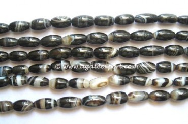 Black Onyx Pipe Beads