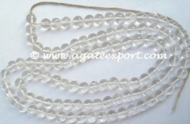 Crystal Quartz Super Round Beads