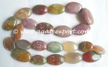 Fancy Agae Stone Oval Beads