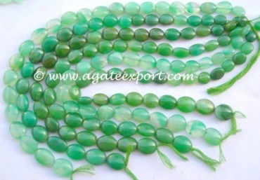 Green Onyx Almond Shape Beads