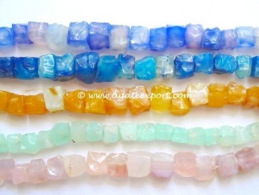 Hammered Onyx Beads