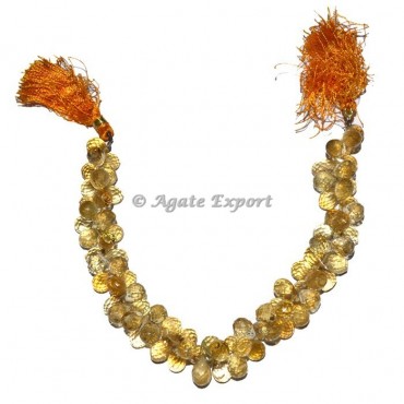 Citrine Quartz Faceted Beads