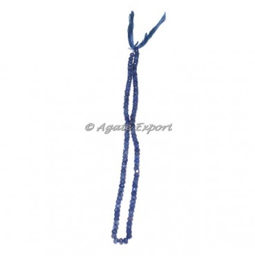 Iolite Faceted Rondelle Beads