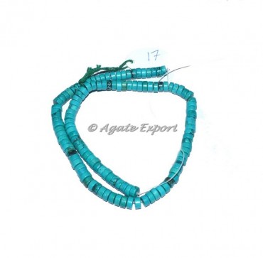 Turquoise Rondelle Gemstone Beads