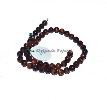 Red Tiger Eye Gemstone Beads