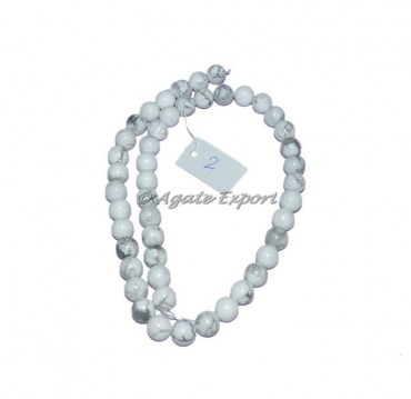 Howlite Gemstone Beads