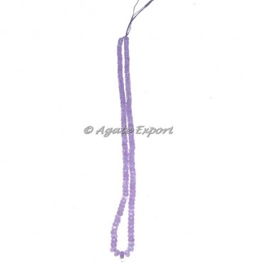 Brazilian Amethyst Rondelle Jade Beads