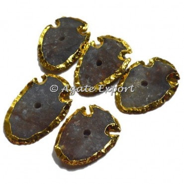 Agate Stone Cabinet Arrowheads Knob