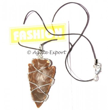 Arrowheads Hand Made Wrap Necklace
