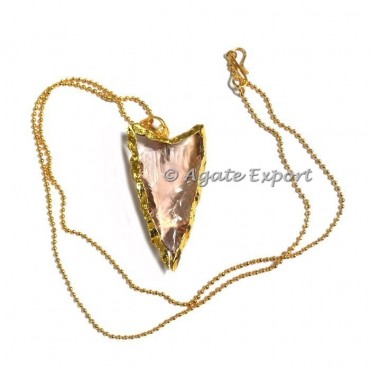 Pink Normal Arrowheads Necklace