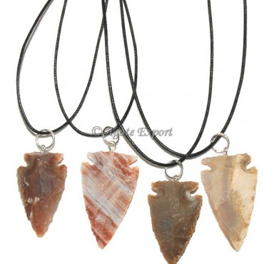 Agate Arrowheads Necklace