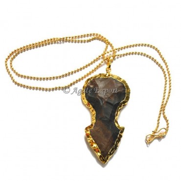 Arrowheads Necklace with Golden Chain