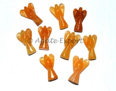 Golden Quartz Angel Small Size