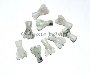 Rainbow MoonStone Angel Small Size