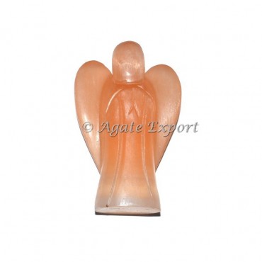 Orange Selenite Angel