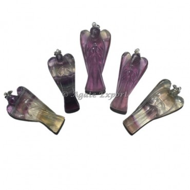 Muli Flourite Angel Pendant
