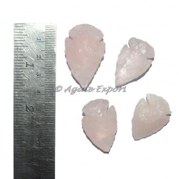Rose Quartz Small Arrowheads