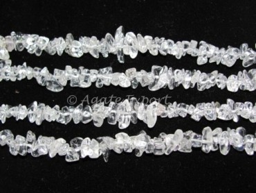 Crystal Quartz Chips Beads Strand