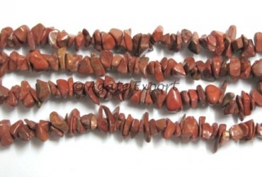 Red Jasper Chips Beads Strand