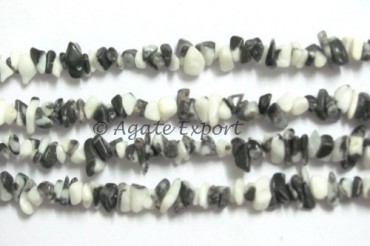 Howlite Chips Beads Strand