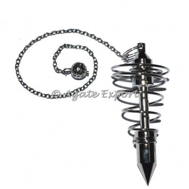Big Spiral Black Metal Pendulums