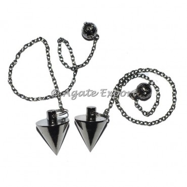 Cone Shape Black Metal Pendulums