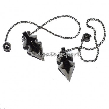 Small Bullet Point Black Metal Pendulums