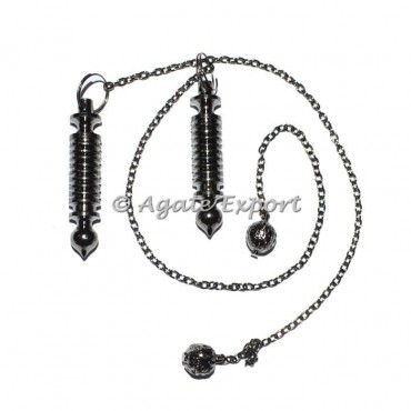 Small Isis Black Metal Pendulums