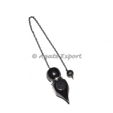 Black Metal round Pendulums