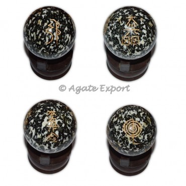 Spoted Jasper Usai Reiki Sphere