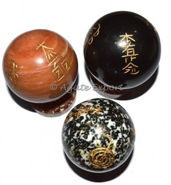 Assorted Gemstones Usai Reiki Ball
