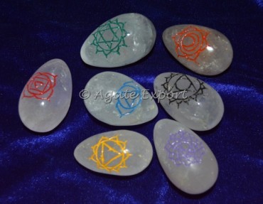 Seven Chakra Crytal Quartz Eggs
