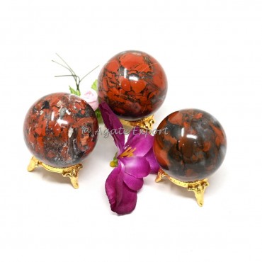 Red Spotted Jasper Spheres