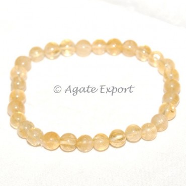 Citrine Round Bracelets
