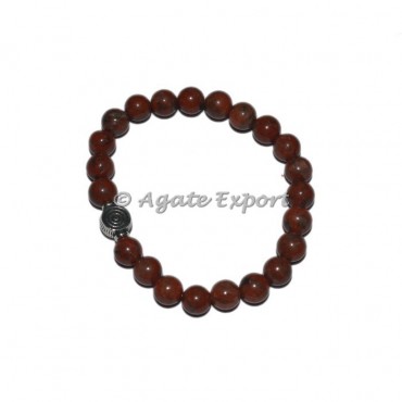Red Jasper Bracelets with Choko Reiki Charm