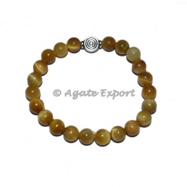 Lemon Tiger Eye Bracelets with ChokoReiki Charm
