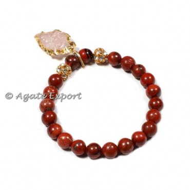 Red Jasper Bracelets with Arrowheads