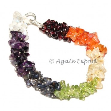 Chakra Stone Chips Hand Made Bracelets