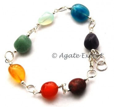 Seven Chakra Tumbled Bracelets