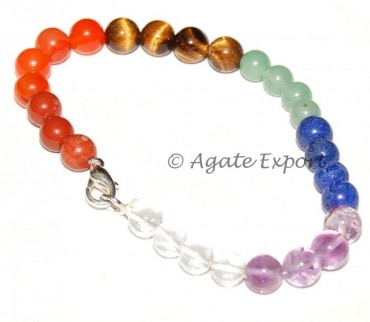 Chakra Stones Bracelets Round Beads