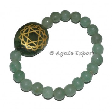 Heart Seven Chakra Oval Bracelet