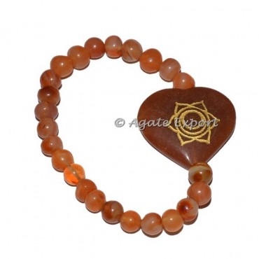 Sacral 7 Chakra Engraved Bracelet