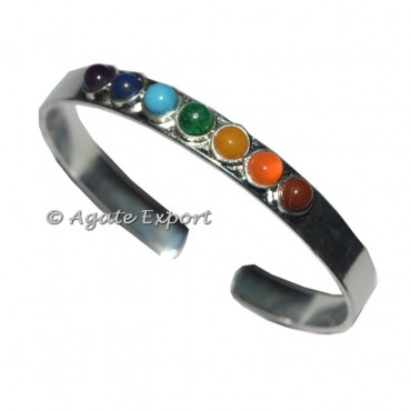 Copper Silver Chakra Bangles