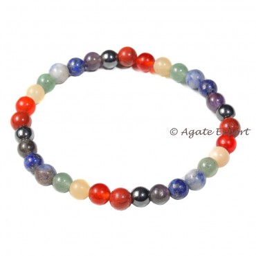 Seven Chakra Bracelet with Hamaite Stone