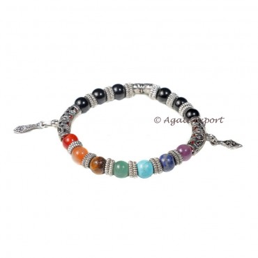 Antique 7 Chakra Accent Bracelet