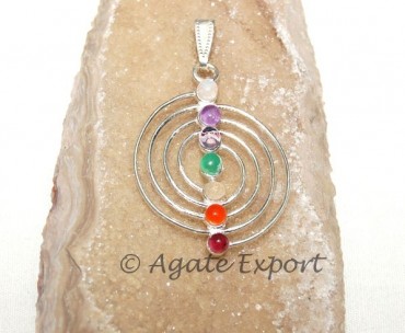 Choko Reiki Chakra Metal Pendants