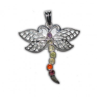 Butterfly Chakra Metal Pendants