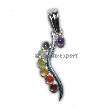 Twisted Metal chakra Pendants