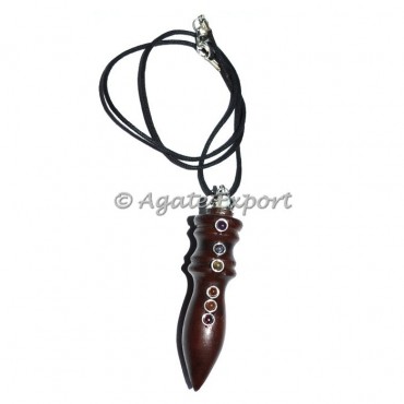 Roose Wood Chakra Pendant