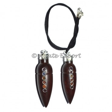 Chakra Cone Rosewood Pendant